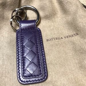 *Purple* Bottega Veneta Intrecciato Keychain New!
